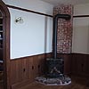 Dining room fireplace